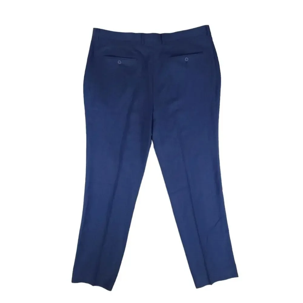 Ted Baker Suit Pant And Jacket Endurance Wool Suit Birdseye Two Piece Set Blue